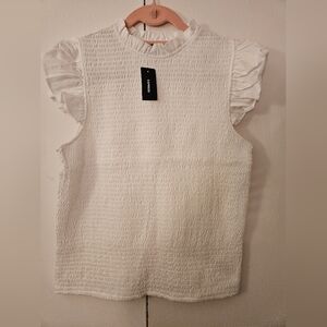 Brand New White Stretchy Top